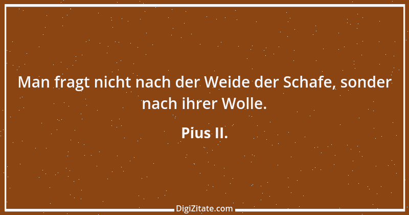 Zitat von Pius II. 2