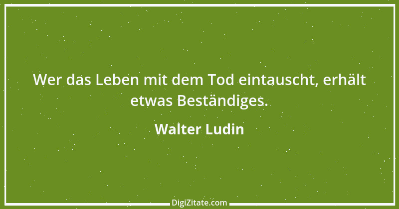 Zitat von Walter Ludin 438