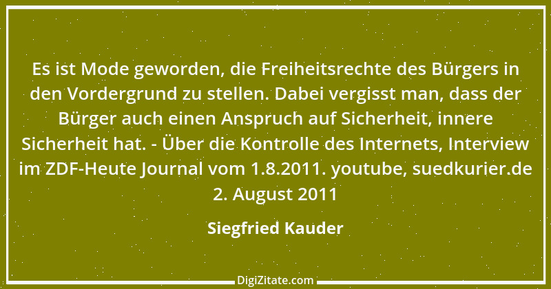 Zitat von Siegfried Kauder 1