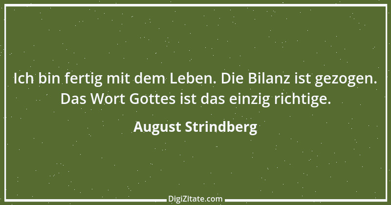 Zitat von August Strindberg 124