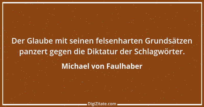 Zitat von Michael von Faulhaber 1