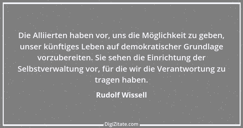 Zitat von Rudolf Wissell 1