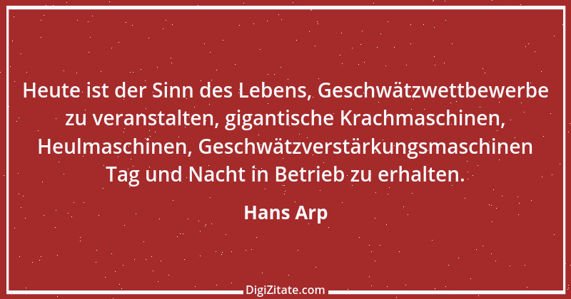 Zitat von Hans Arp 1