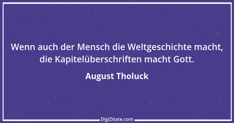 Zitat von August Tholuck 2