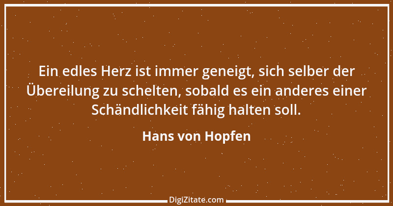 Zitat von Hans von Hopfen 1