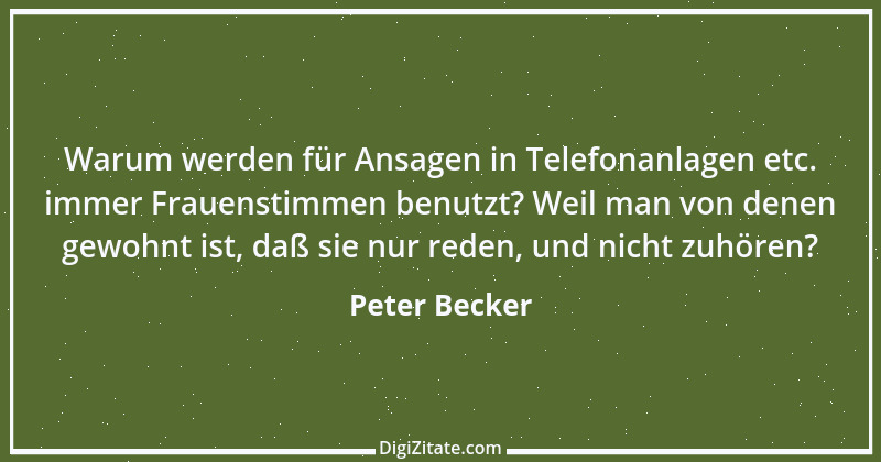 Zitat von Peter Becker 9