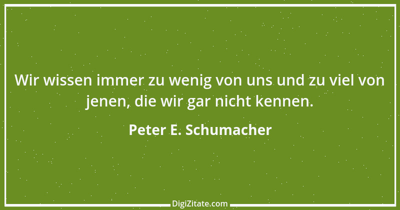 Zitat von Peter E. Schumacher 749