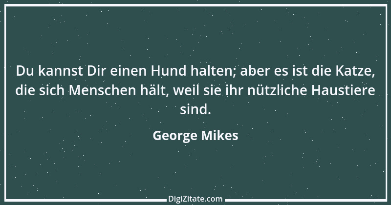 Zitat von George Mikes 15