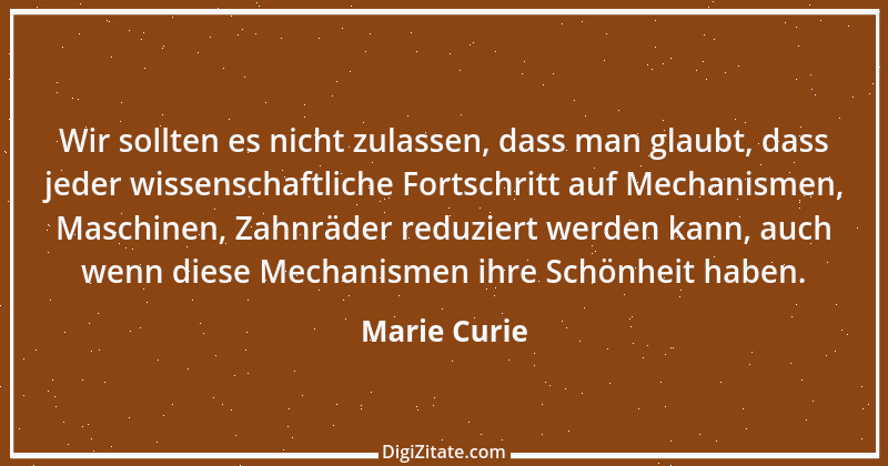 Zitat von Marie Curie 6