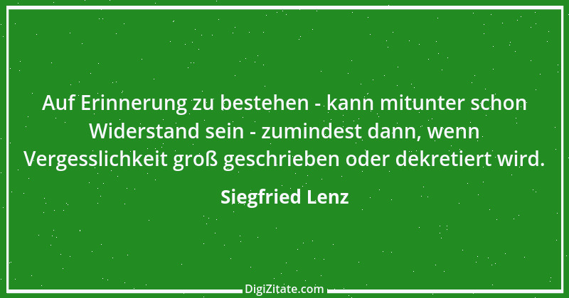 Zitat von Siegfried Lenz 5