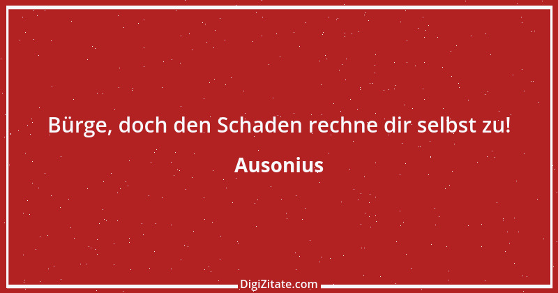 Zitat von Ausonius 4