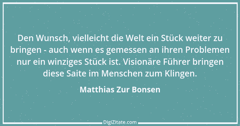 Zitat von Matthias Zur Bonsen 1