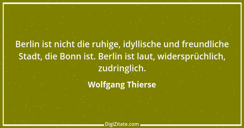 Zitat von Wolfgang Thierse 1