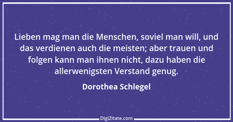 Zitat von Dorothea Schlegel 5