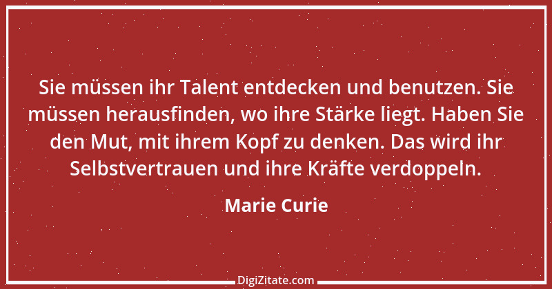 Zitat von Marie Curie 7