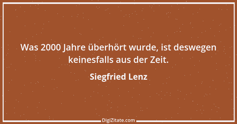 Zitat von Siegfried Lenz 7