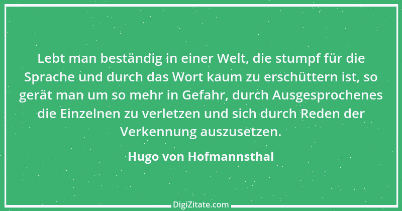 Zitat von Hugo von Hofmannsthal 87