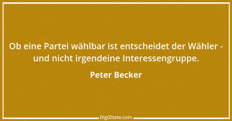 Zitat von Peter Becker 15