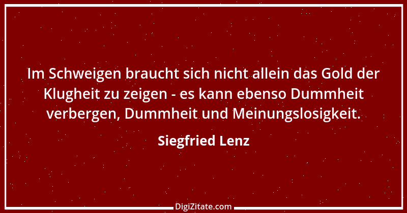 Zitat von Siegfried Lenz 9