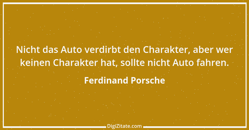 Zitat von Ferdinand Porsche 2