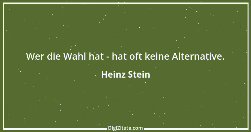 Zitat von Heinz Stein 30