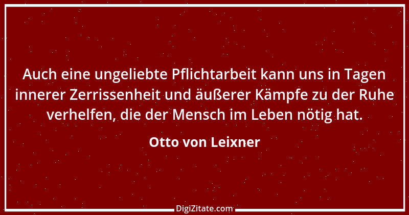 Zitat von Otto von Leixner 250