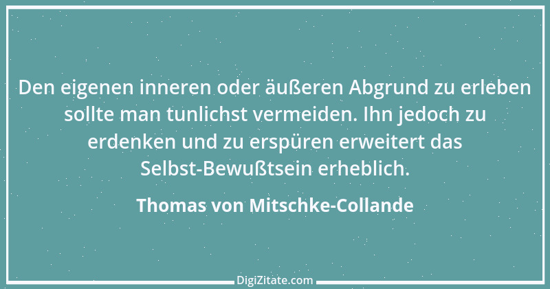 Zitat von Thomas von Mitschke-Collande 1