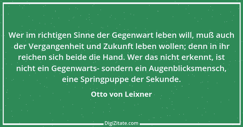 Zitat von Otto von Leixner 252