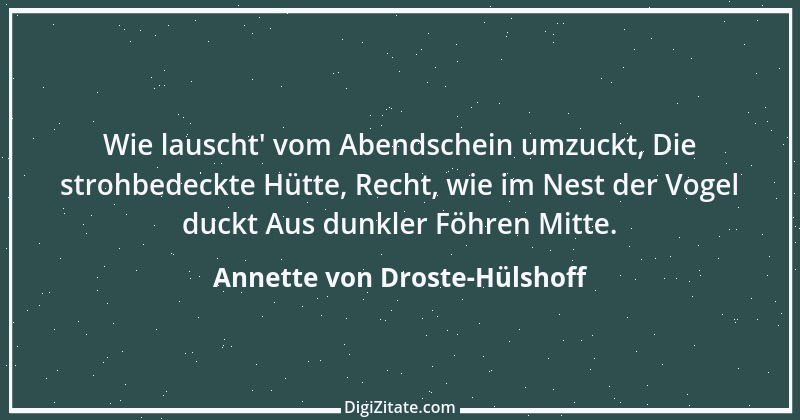 Zitat von Annette von Droste-Hülshoff 9