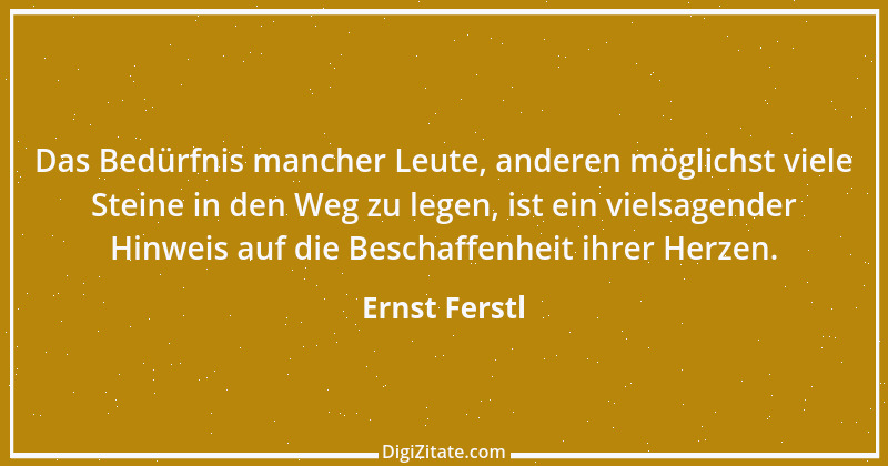 Zitat von Ernst Ferstl 395