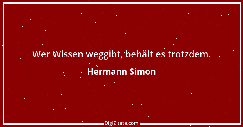 Zitat von Hermann Simon 30