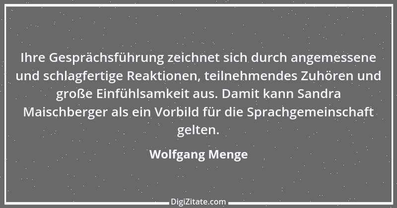 Zitat von Wolfgang Menge 1