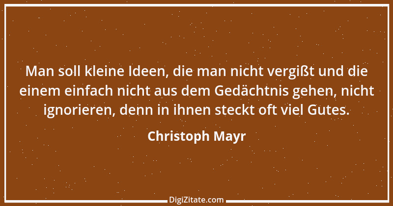 Zitat von Christoph Mayr 2