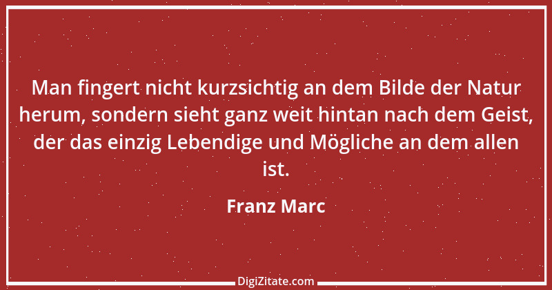 Zitat von Franz Marc 13