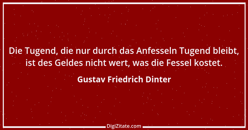 Zitat von Gustav Friedrich Dinter 1