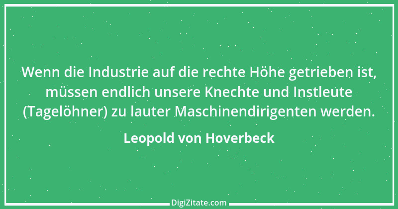 Zitat von Leopold von Hoverbeck 1