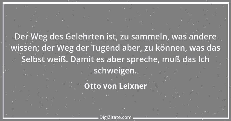 Zitat von Otto von Leixner 255