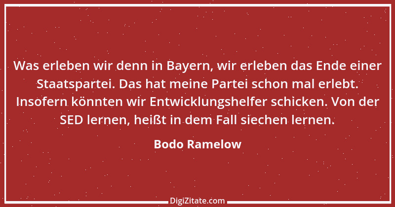 Zitat von Bodo Ramelow 2