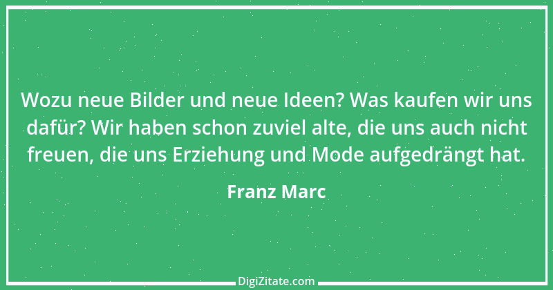 Zitat von Franz Marc 15