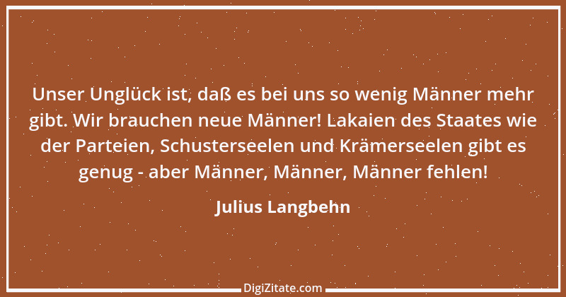 Zitat von Julius Langbehn 69