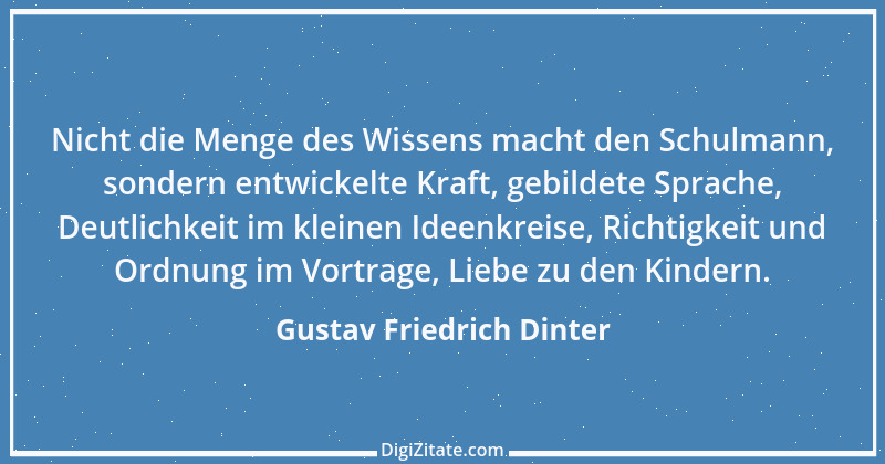 Zitat von Gustav Friedrich Dinter 5