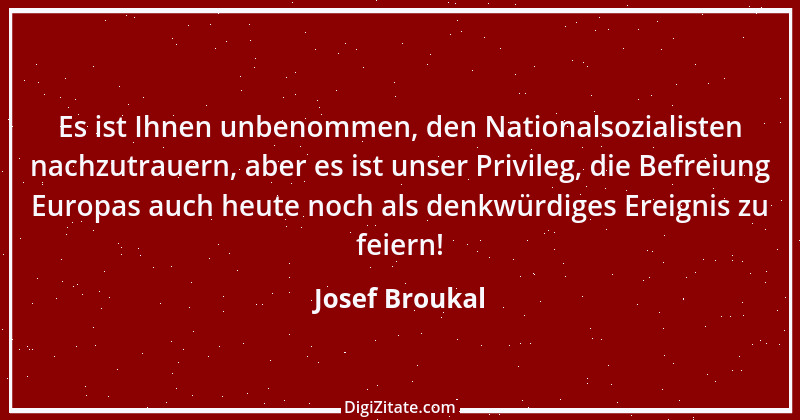 Zitat von Josef Broukal 1