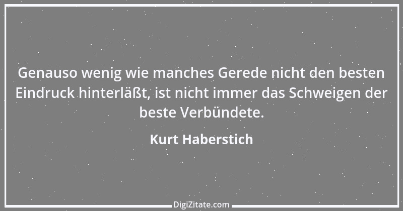 Zitat von Kurt Haberstich 163