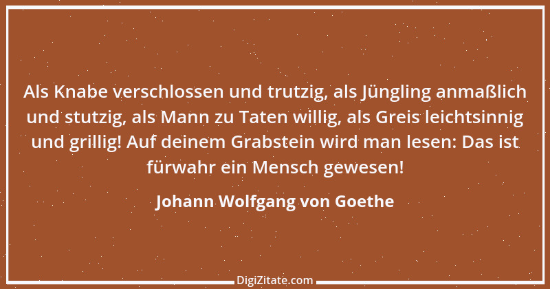 Zitat von Johann Wolfgang von Goethe 1961