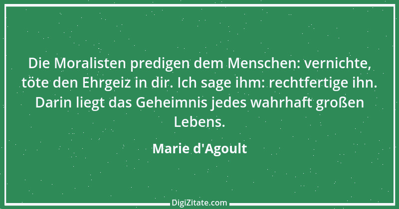 Zitat von Marie d'Agoult 1