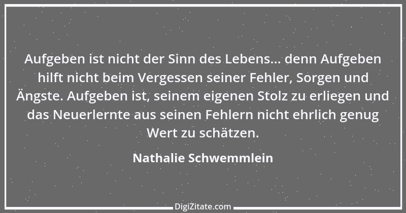 Zitat von Nathalie Schwemmlein 1