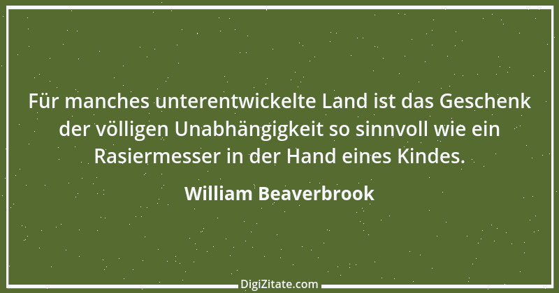 Zitat von William Beaverbrook 2