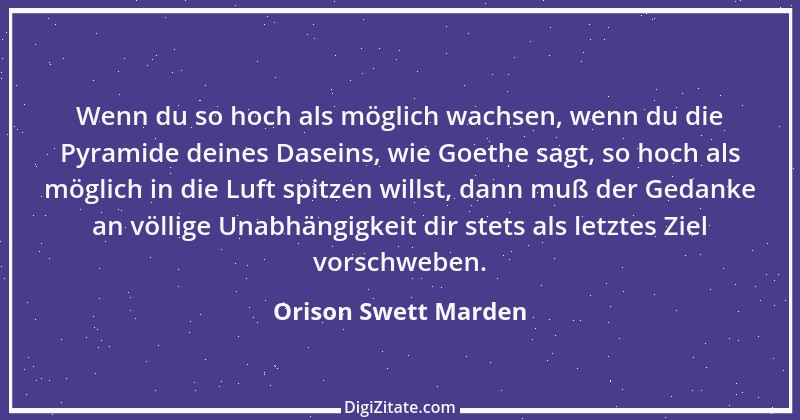 Zitat von Orison Swett Marden 4