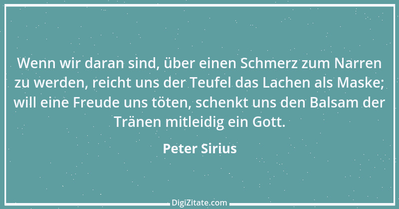 Zitat von Peter Sirius 362