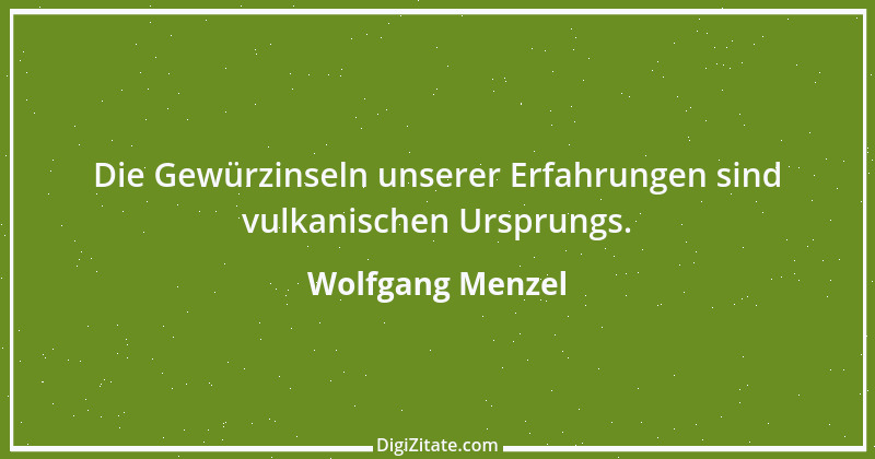 Zitat von Wolfgang Menzel 7